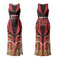 Custom Aotearoa Ngati Maru Couples Matching Tank Maxi Dress and Hawaiian Shirt New Zealand Traditional Maori Pattern DT05 - Polynesian Pride