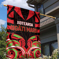 Aotearoa Ngati Maru Garden Flag New Zealand Traditional Maori Pattern DT05 - Polynesian Pride