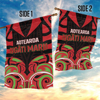 Aotearoa Ngati Maru Garden Flag New Zealand Traditional Maori Pattern DT05 - Polynesian Pride