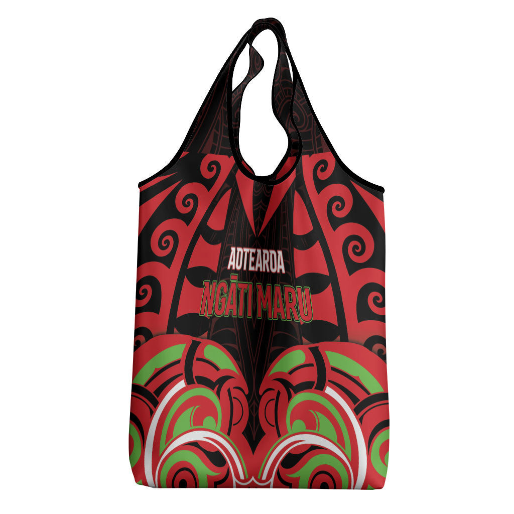 Aotearoa Ngati Maru Grocery Bag New Zealand Traditional Maori Pattern DT05 - Polynesian Pride