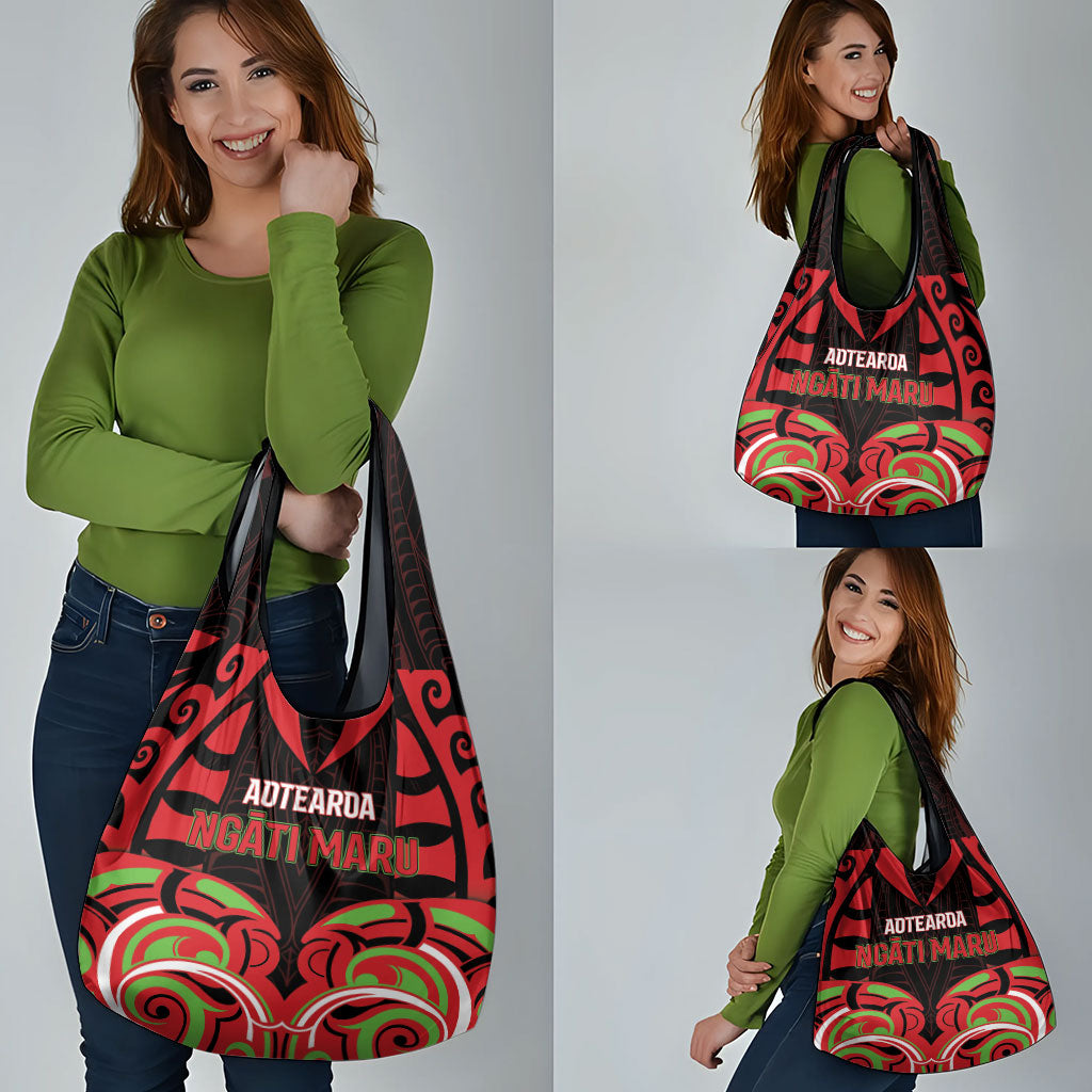 Aotearoa Ngati Maru Grocery Bag New Zealand Traditional Maori Pattern DT05 - Polynesian Pride