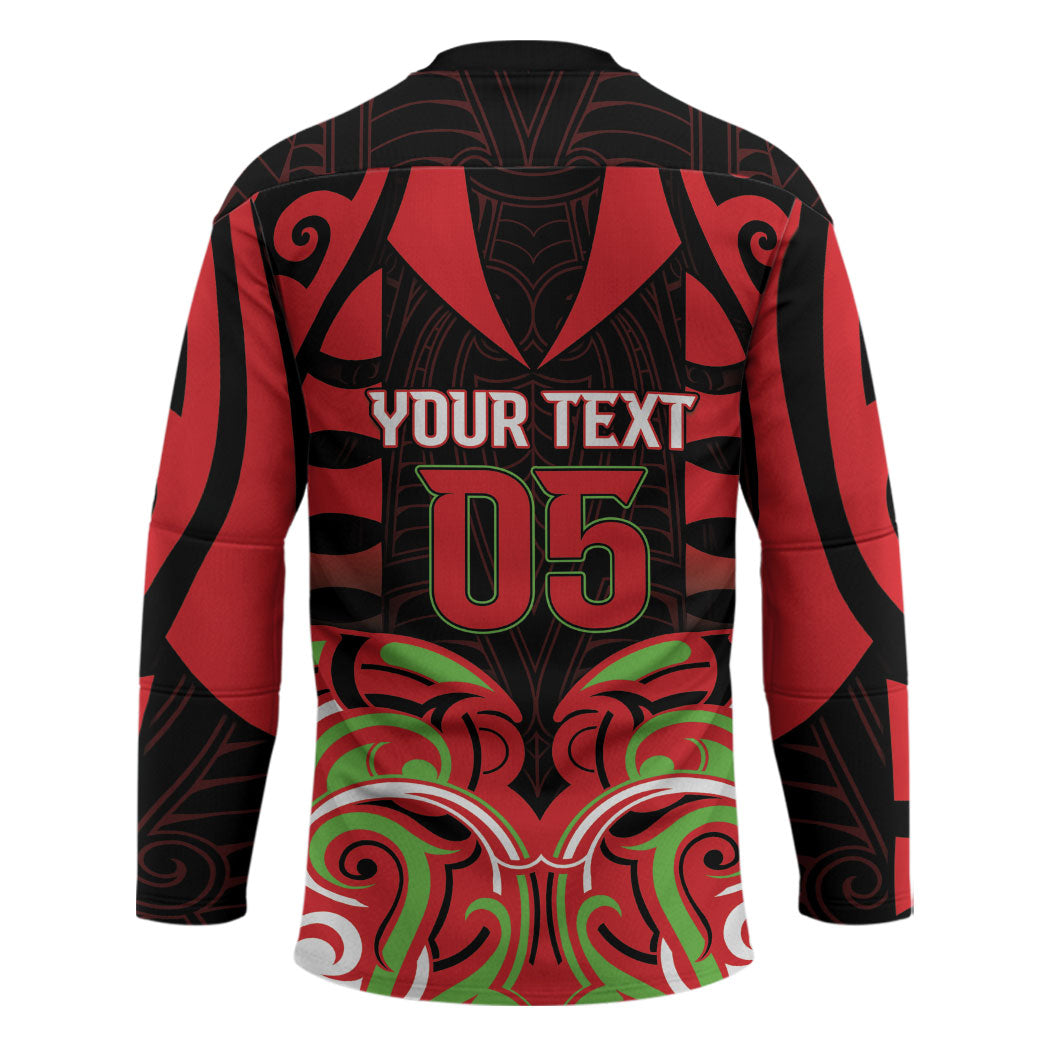 Custom Aotearoa Ngati Maru Hockey Jersey New Zealand Traditional Maori Pattern DT05 - Polynesian Pride