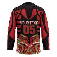 Custom Aotearoa Ngati Maru Hockey Jersey New Zealand Traditional Maori Pattern DT05 - Polynesian Pride