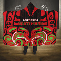 Aotearoa Ngati Maru Hooded Blanket New Zealand Traditional Maori Pattern DT05 - Polynesian Pride