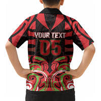 Custom Aotearoa Ngati Maru Kid Hawaiian Shirt New Zealand Traditional Maori Pattern DT05 - Polynesian Pride