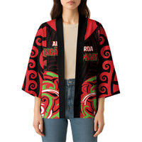 Custom Aotearoa Ngati Maru Kimono New Zealand Traditional Maori Pattern DT05 - Polynesian Pride
