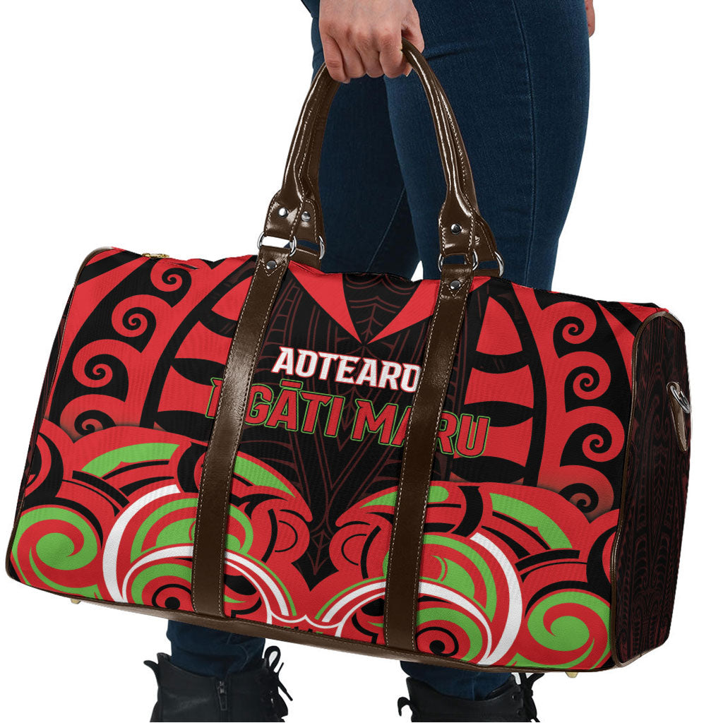 Aotearoa Ngati Maru Travel Bag New Zealand Traditional Maori Pattern DT05 - Polynesian Pride