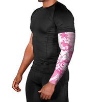 Pink Palaka Hawaiian And Japanese Arm Sleeves Maneki Neko And Sakura Bloom