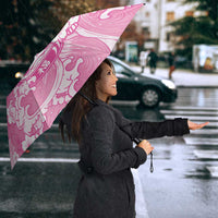 Pink Palaka Hawaiian And Japanese Umbrella Maneki Neko And Sakura Bloom DT05 - Polynesian Pride