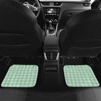 Green Palaka Hawaiian And Japanese Car Mats Maneki Neko And Sakura Bloom DT05 Set 2pcs - Back Green - Polynesian Pride