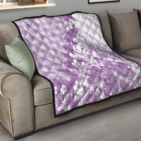 Purple Palaka Hawaiian And Japanese Quilt Maneki Neko And Sakura Bloom DT05 - Polynesian Pride