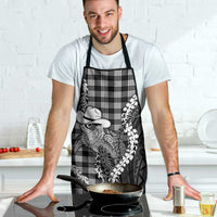 Black Hawaii Palaka Cowboy Turtle Apron Hawaiian Paniolo Puakenikeni Maile Lei DT05 - Polynesian Pride
