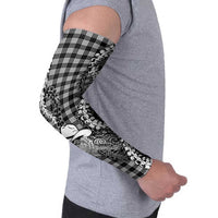 Black Hawaii Palaka Cowboy Turtle Arm Sleeves Hawaiian Paniolo Puakenikeni Maile Lei DT05 - Polynesian Pride