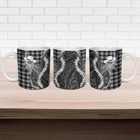 Black Hawaii Palaka Cowboy Turtle Ceramic Mug Hawaiian Paniolo Puakenikeni Maile Lei DT05 - Polynesian Pride