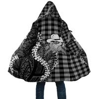 Black Hawaii Palaka Cowboy Turtle Cloak Hawaiian Paniolo Puakenikeni Maile Lei DT05 Unisex Black - Polynesian Pride