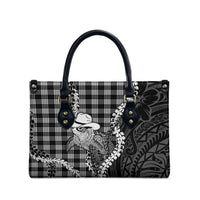 Black Hawaii Palaka Cowboy Turtle Leather Bag Hawaiian Paniolo Puakenikeni Maile Lei DT05 - Polynesian Pride