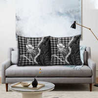 Black Hawaii Palaka Cowboy Turtle Pillow Cover Hawaiian Paniolo Puakenikeni Maile Lei
