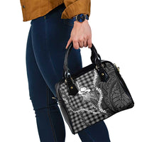 Black Hawaii Palaka Cowboy Turtle Shoulder Handbag Hawaiian Paniolo Puakenikeni Maile Lei