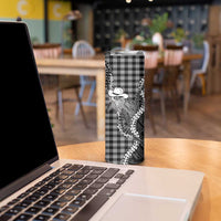 Black Hawaii Palaka Cowboy Turtle Skinny Tumbler Hawaiian Paniolo Puakenikeni Maile Lei