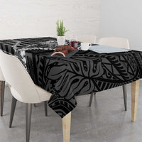 Black Hawaii Palaka Cowboy Turtle Tablecloth Hawaiian Paniolo Puakenikeni Maile Lei DT05 - Polynesian Pride