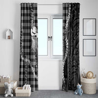 Black Hawaii Palaka Cowboy Turtle Window Curtain Hawaiian Paniolo Puakenikeni Maile Lei DT05 - Polynesian Pride