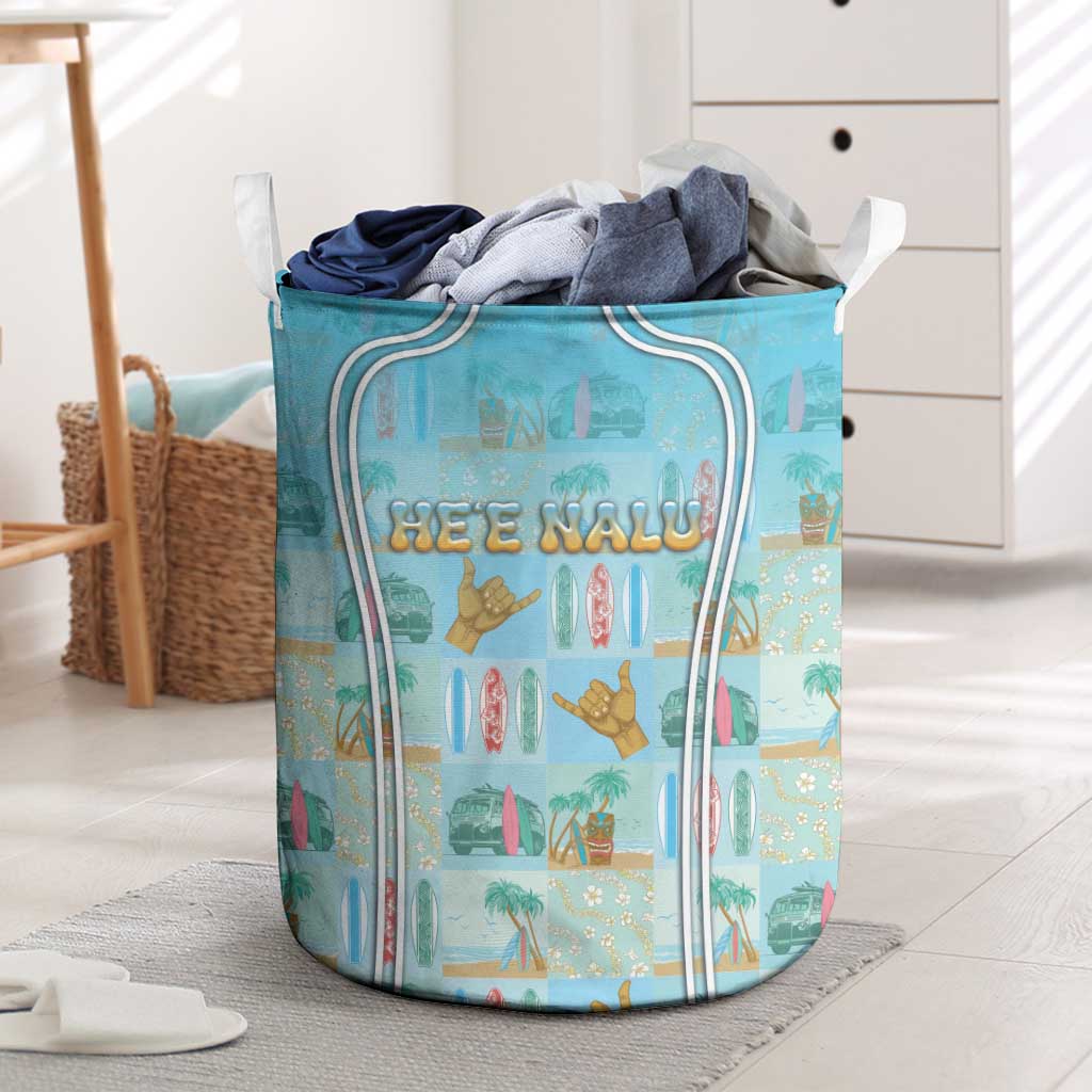 Hawaii Surfing Laundry Basket He'e Nalu DT05 Blue - Polynesian Pride