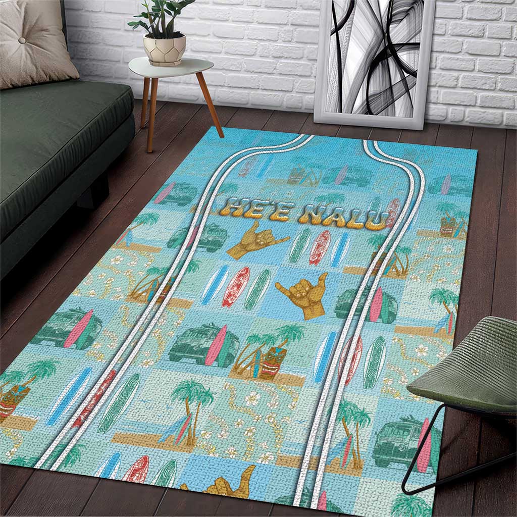 Hawaii Surfing Area Rug He'e Nalu
