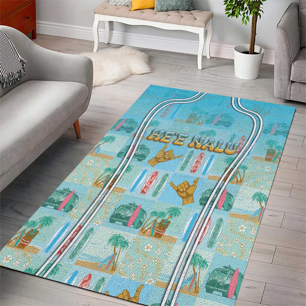 Hawaii Surfing Area Rug He'e Nalu