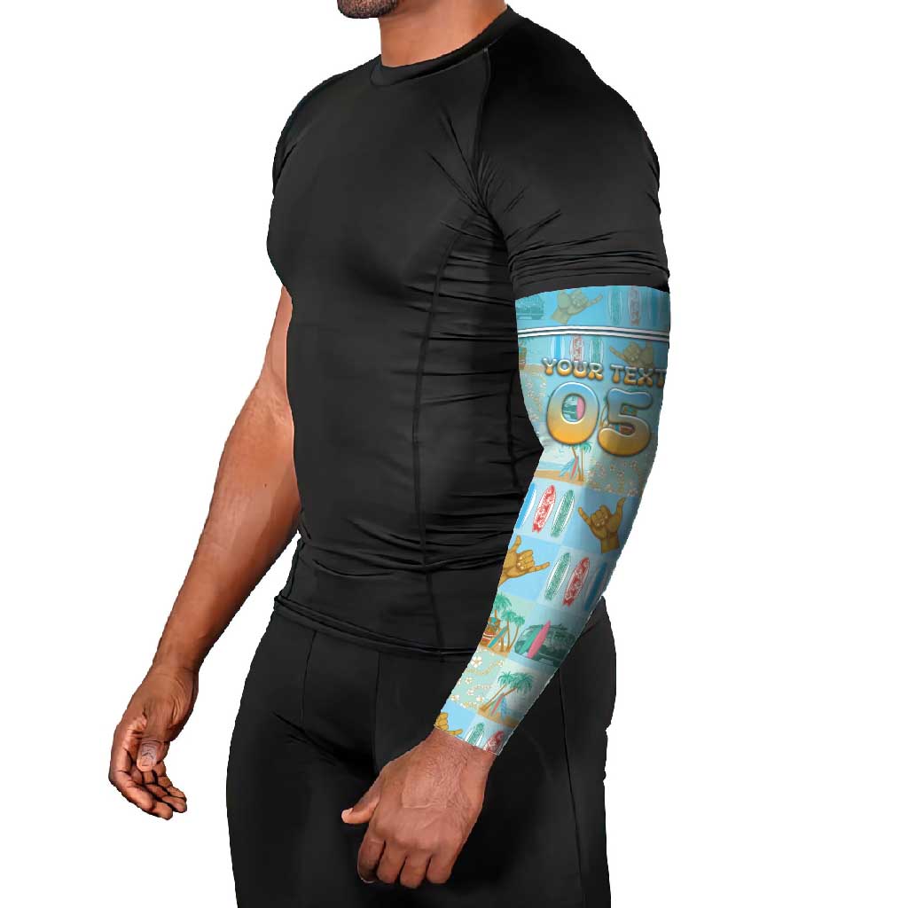 Custom Hawaii Surfing Arm Sleeves He'e Nalu DT05 - Polynesian Pride