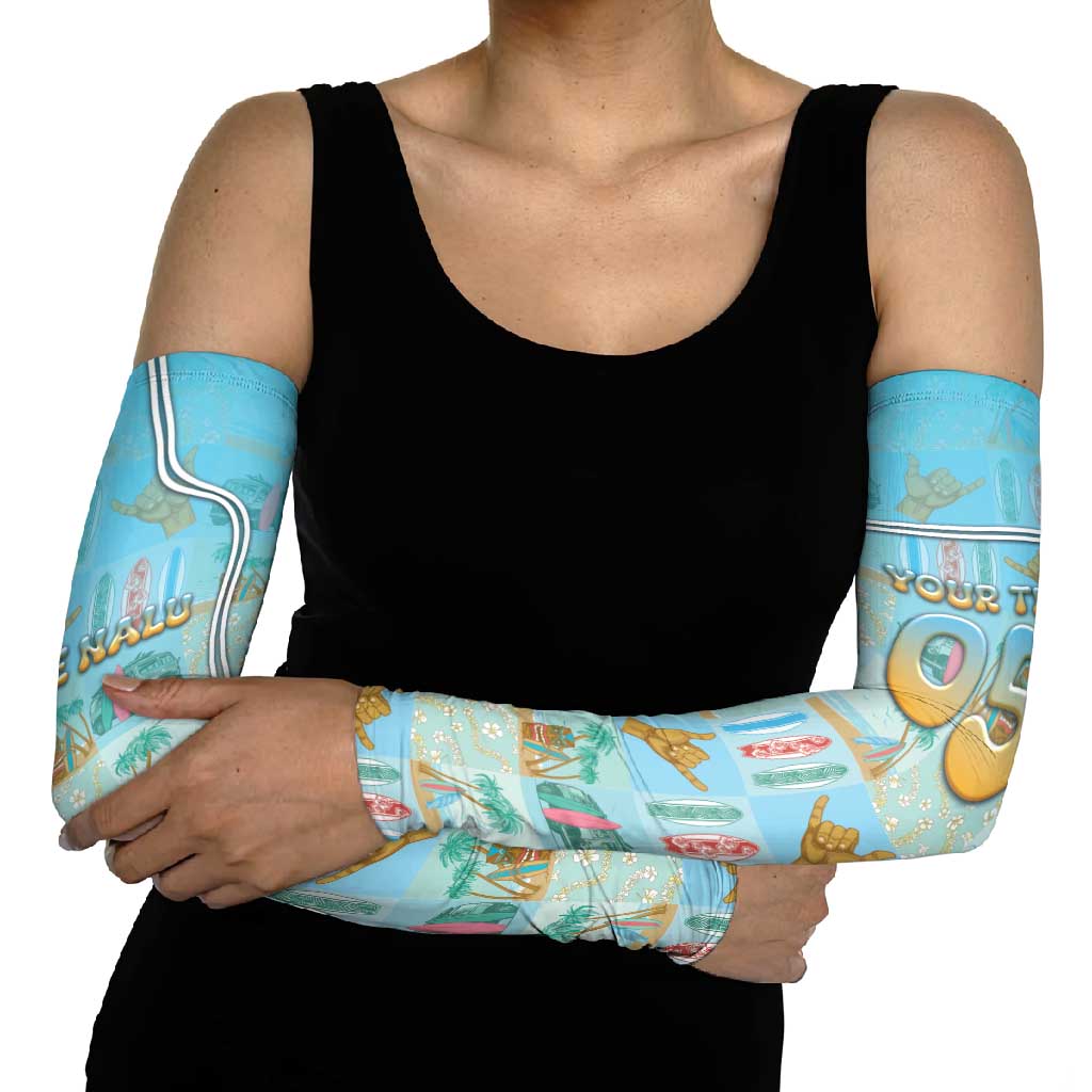 Custom Hawaii Surfing Arm Sleeves He'e Nalu DT05 - Polynesian Pride