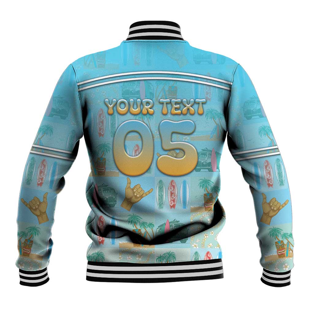 Custom Hawaii Surfing Baseball Jacket He'e Nalu DT05 - Polynesian Pride