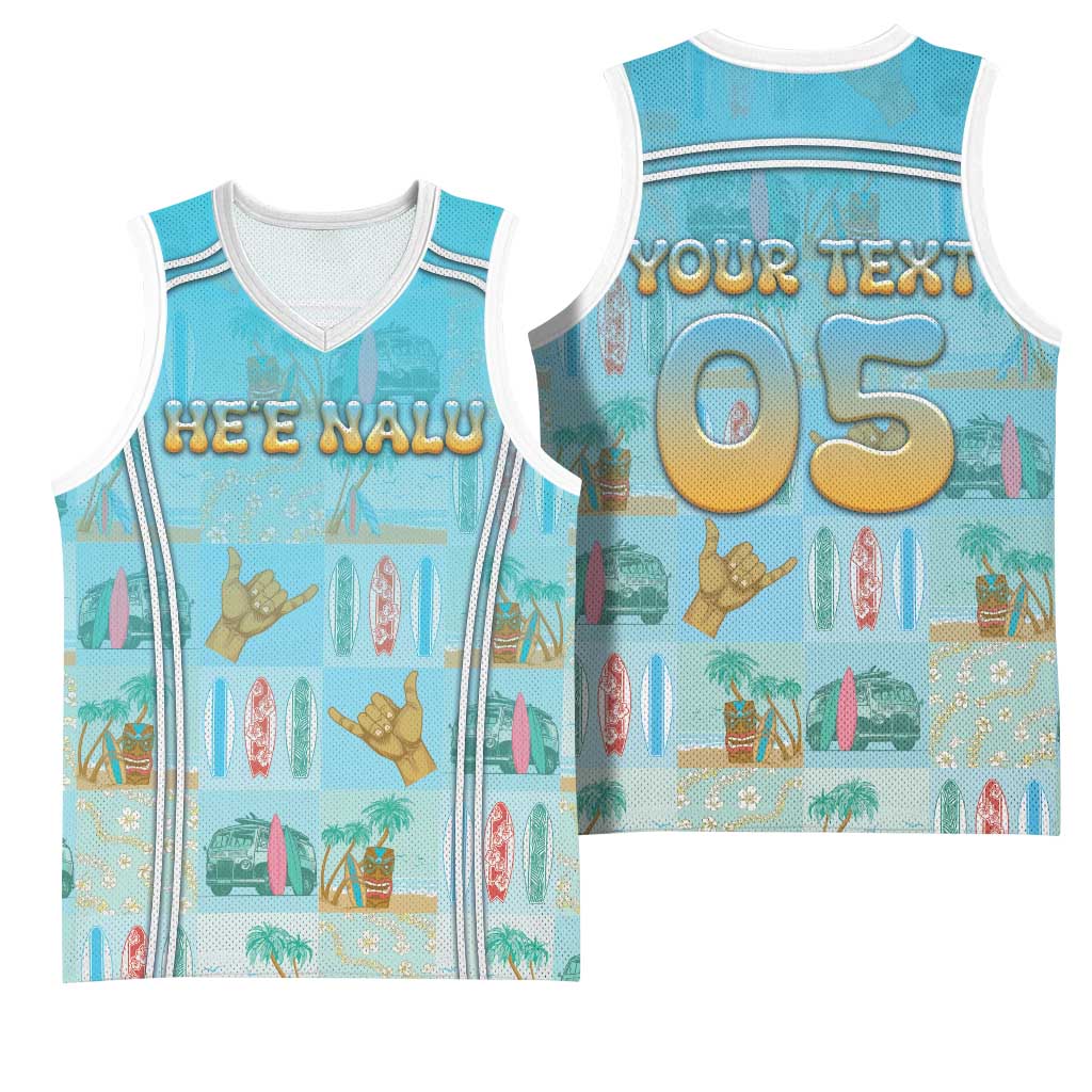 Custom Hawaii Surfing Basketball Jersey He'e Nalu DT05 - Polynesian Pride
