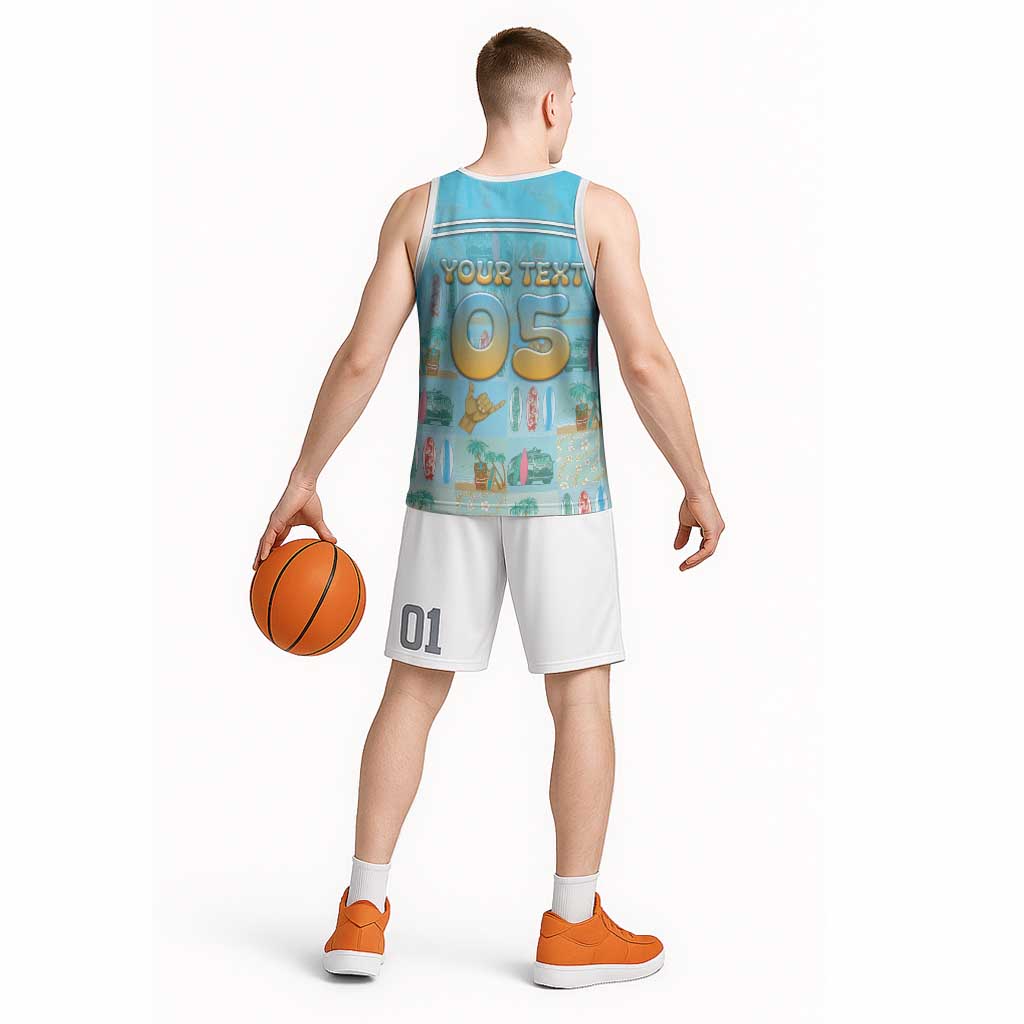 Custom Hawaii Surfing Basketball Jersey He'e Nalu DT05 - Polynesian Pride