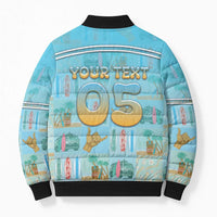 Custom Hawaii Surfing Bomber Puffer Jacket He'e Nalu DT05 - Polynesian Pride