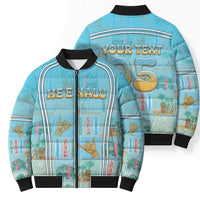 Custom Hawaii Surfing Bomber Puffer Jacket He'e Nalu DT05 - Polynesian Pride