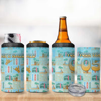 Custom Hawaii Surfing 4 in 1 Can Cooler Tumbler He'e Nalu DT05 - Polynesian Pride