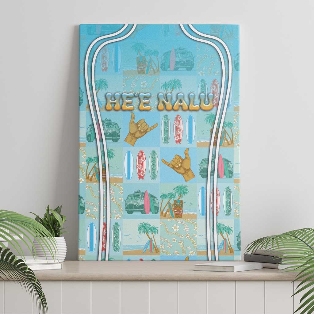 Hawaii Surfing Canvas Wall Art He'e Nalu DT05 - Polynesian Pride