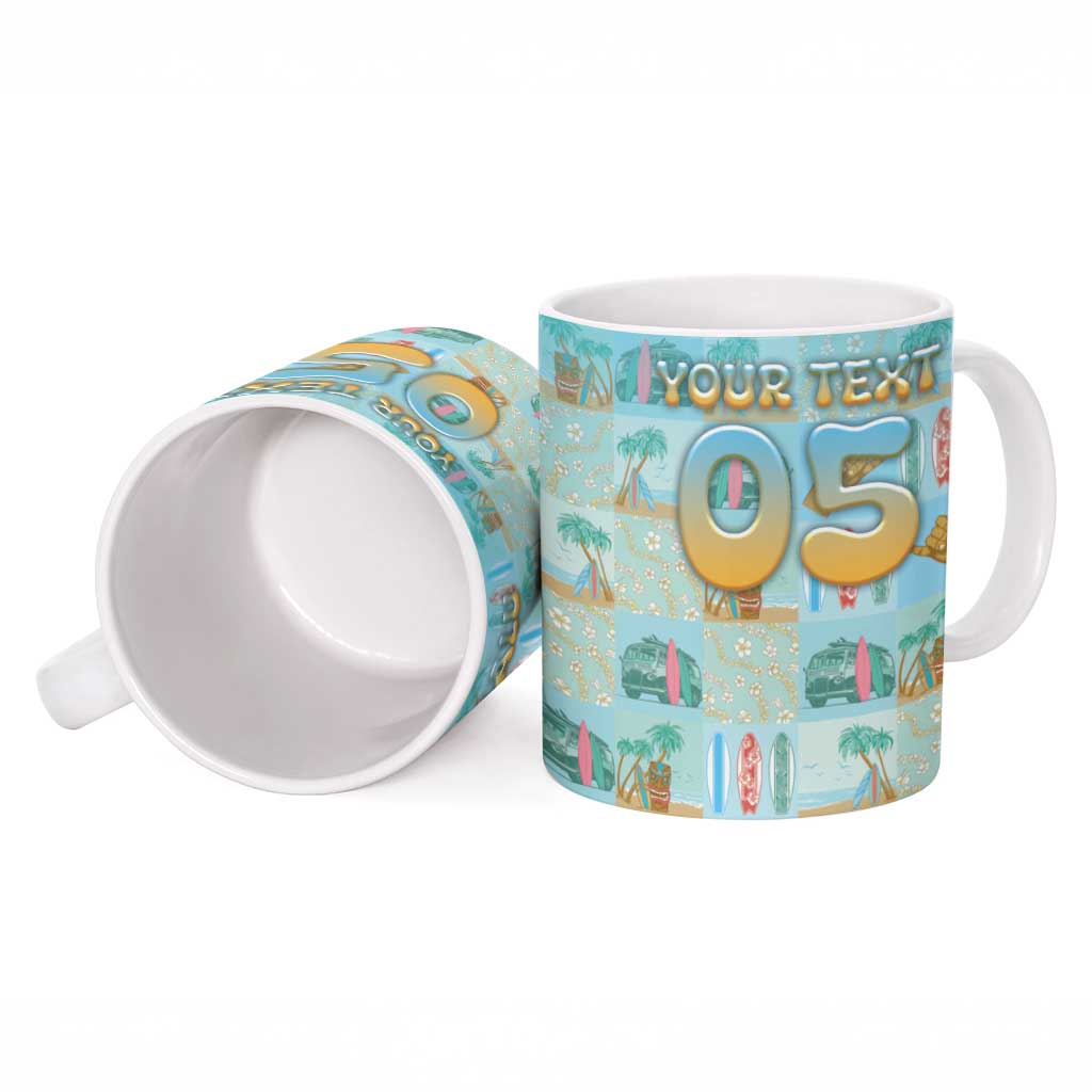 Custom Hawaii Surfing Ceramic Mug He'e Nalu