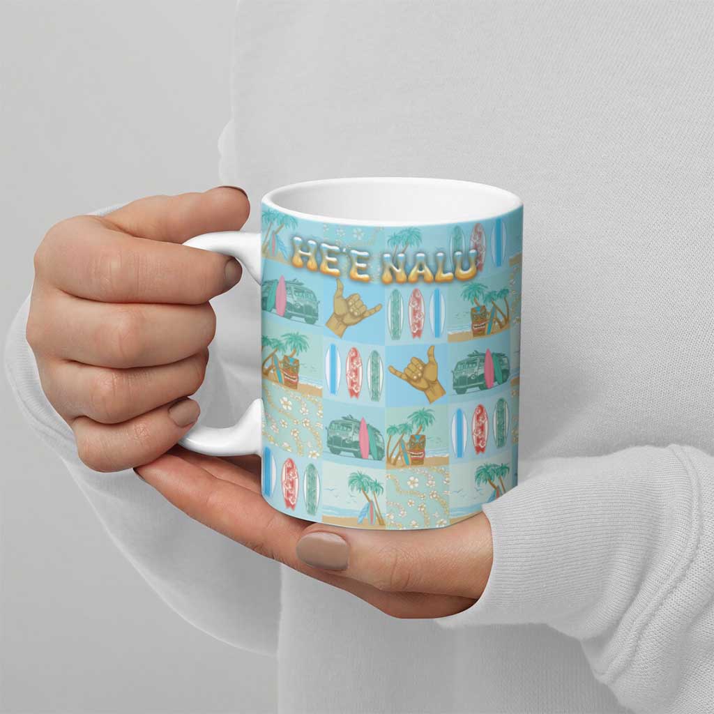 Custom Hawaii Surfing Ceramic Mug He'e Nalu