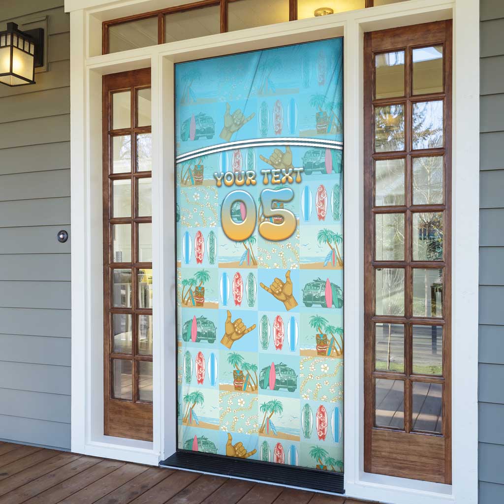 Custom Hawaii Surfing Door Cover He'e Nalu DT05 - Polynesian Pride