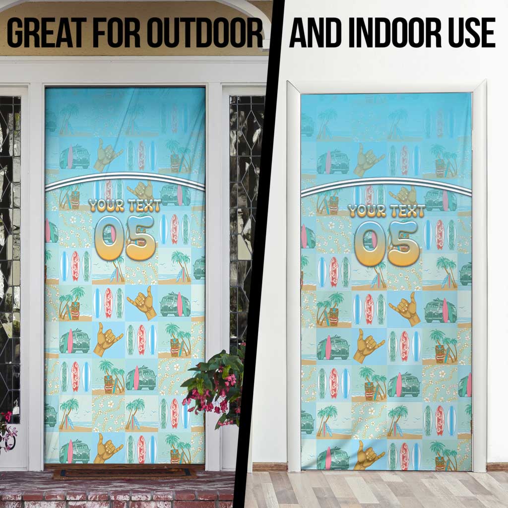 Custom Hawaii Surfing Door Cover He'e Nalu DT05 - Polynesian Pride