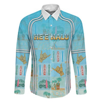 Custom Hawaii Surfing Family Matching Short Sleeve Bodycon Dress and Hawaiian Shirt He'e Nalu