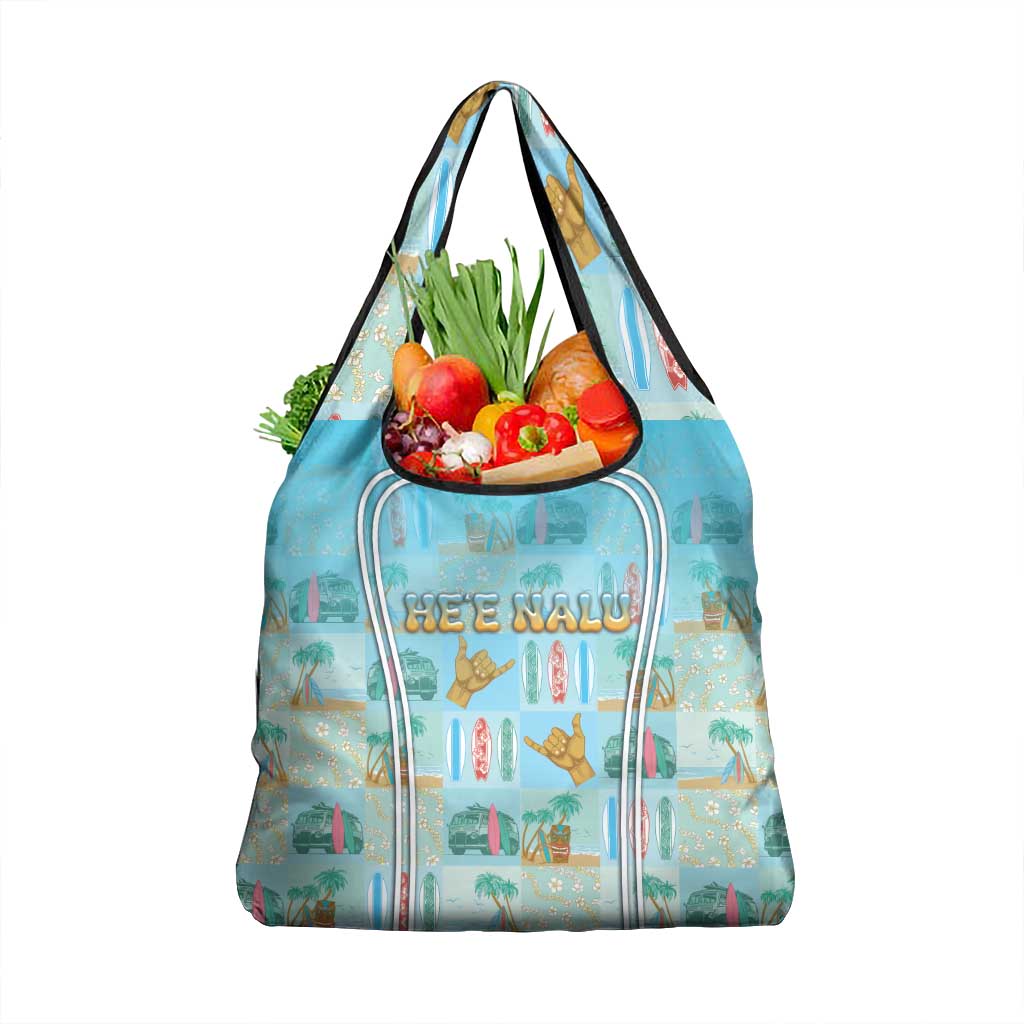 Hawaii Surfing Grocery Bag He'e Nalu DT05 1-pack One Size Blue - Polynesian Pride