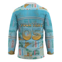 Custom Hawaii Surfing Hockey Jersey He'e Nalu DT05 - Polynesian Pride