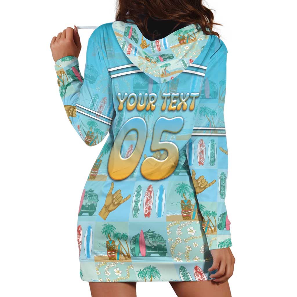 Custom Hawaii Surfing Hoodie Dress He'e Nalu DT05 - Polynesian Pride