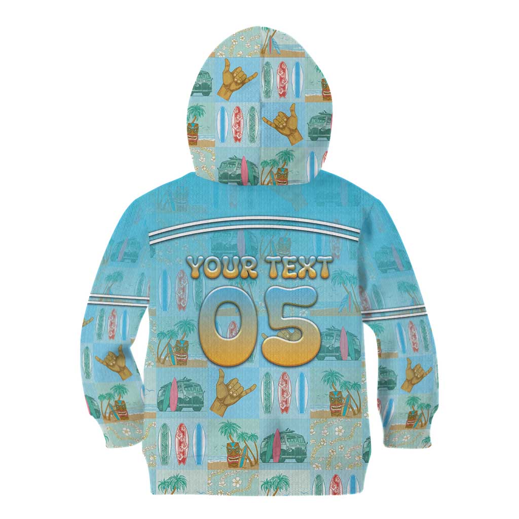 Custom Hawaii Surfing Kid Hoodie He'e Nalu DT05 - Polynesian Pride