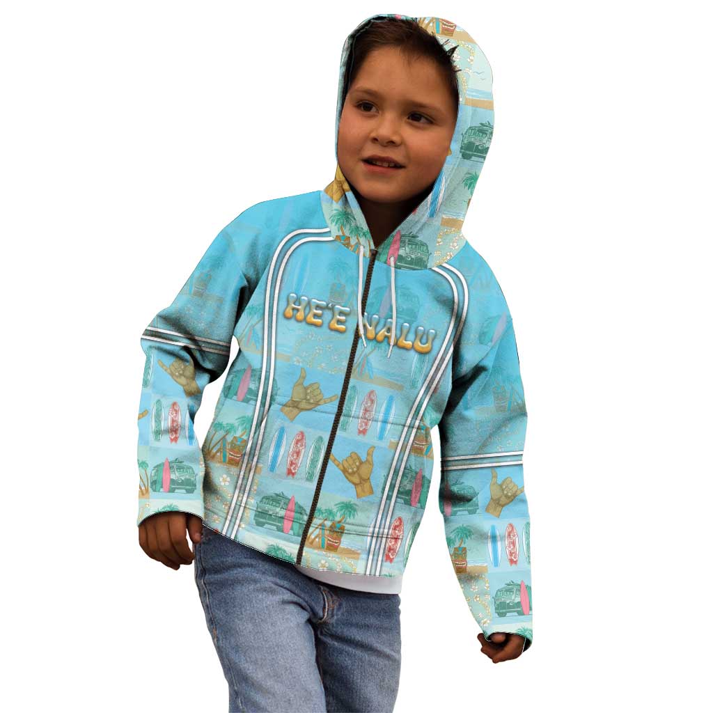 Custom Hawaii Surfing Kid Hoodie He'e Nalu DT05 - Polynesian Pride