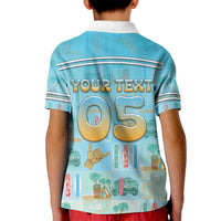 Custom Hawaii Surfing Kid Polo Shirt He'e Nalu DT05 - Polynesian Pride