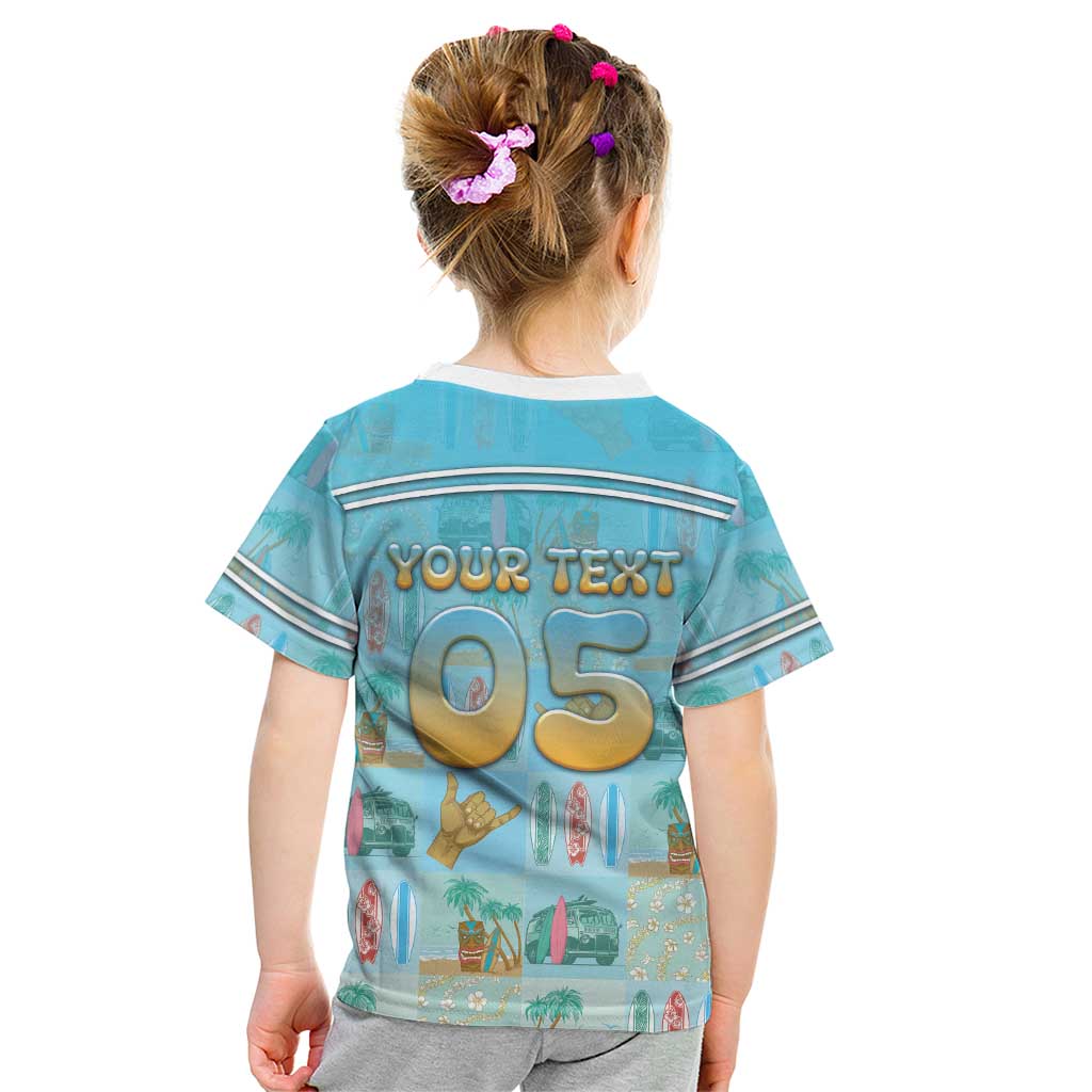 Custom Hawaii Surfing Kid T Shirt He'e Nalu DT05 - Polynesian Pride