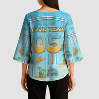 Custom Hawaii Surfing Kimono Sleeve Blouse He'e Nalu DT05 - Polynesian Pride